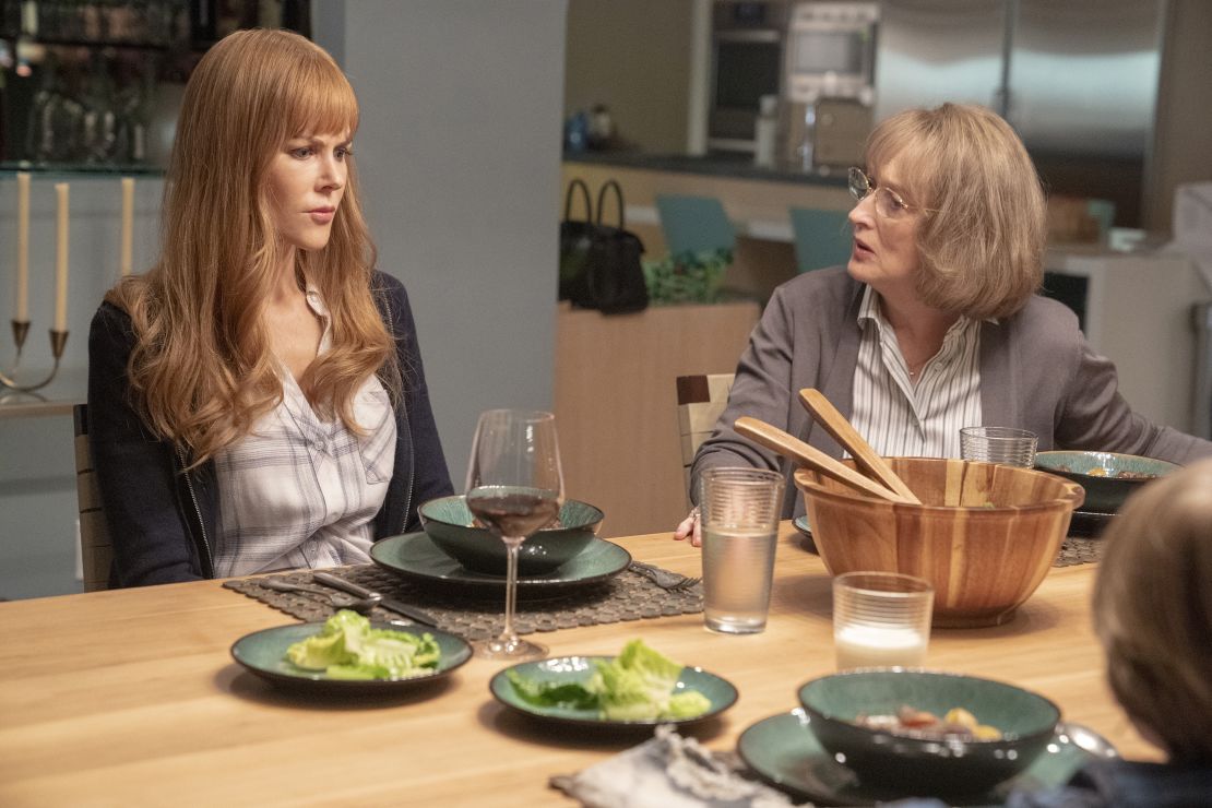 Meryl Streep (right) joined the cast as Nicole Kidman's mother-in-law.  