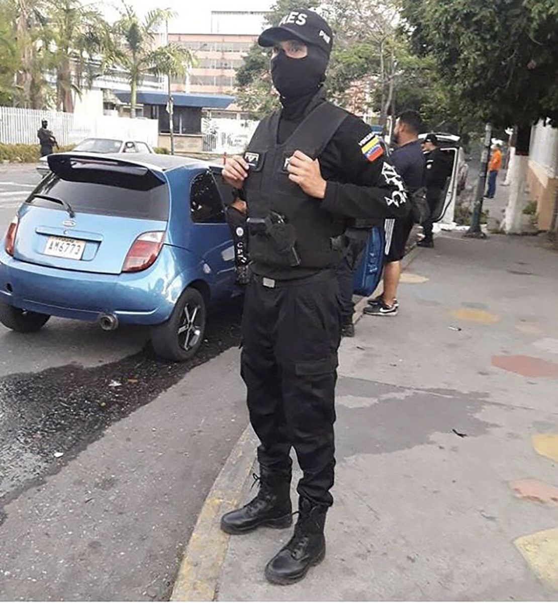 Image of William in uniform when he was on duty and active in Venezuela, before he deserted.