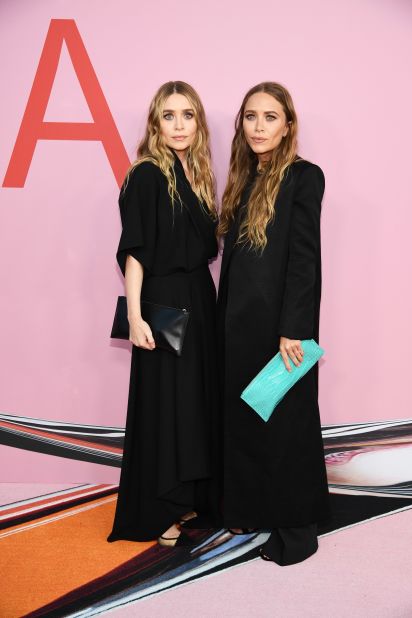 The Olsen twins on the red carpet ahead of a successful night for their brand, The Row. The label was named accessory designer of the year, its fifth CFDA Award in recent years.