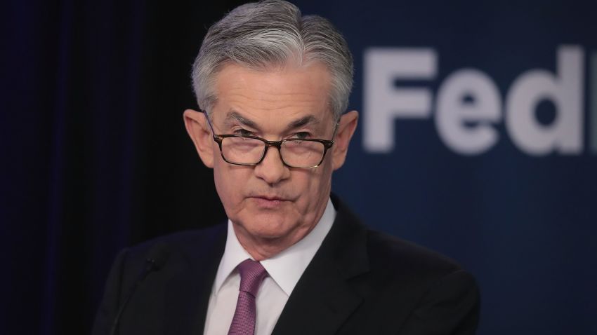 CHICAGO, ILLINOIS - JUNE 04: Jerome Powell, Chair, Board of Governors of the Federal Reserve speaks during a conference at the Federal Reserve Bank of Chicago on June 04, 2019 in Chicago, Illinois. The conference was held to discuss monetary policy strategy, tools and communication practices.  (Photo by Scott Olson/Getty Images)