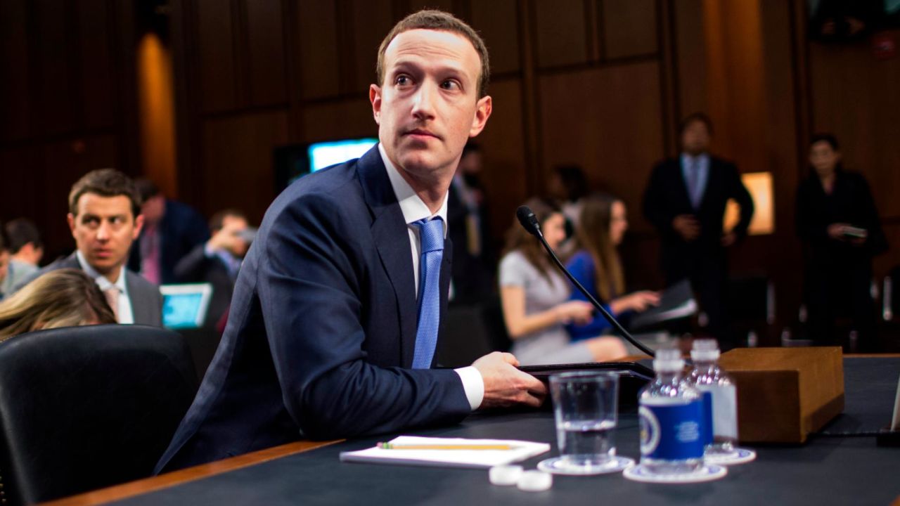 WASHINGTON, DC - APRIL 10: Facebook cofounder and CEO Mark Zuckerberg testifies before a combined Senate Judiciary and Commerce committee hearing on Capitol Hill April 10, 2018 in Washington, DC. (Photo by Zach Gibson/Getty Images)