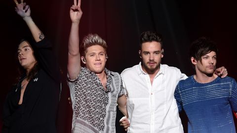 Harry Styles, Niall Horan, Liam Payne and Louis Tomlinson of One Direction perform onstage in 2015.
