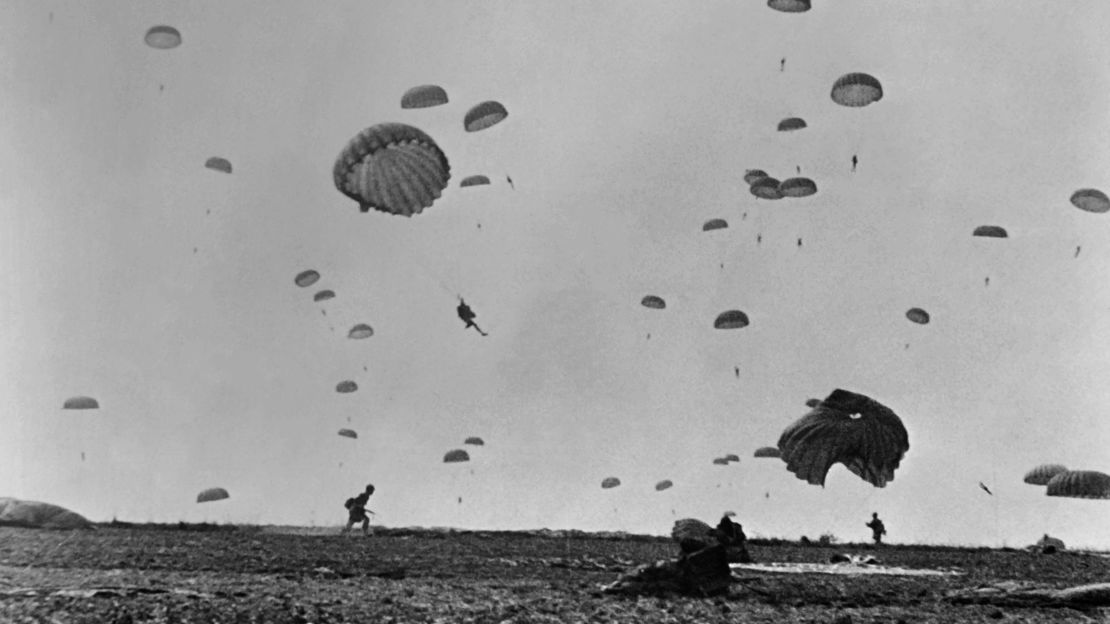 Many Allied parachutists landed behind enemy lines ahead of the D-Day invasion.