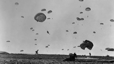 Many Allied parachutists landed behind enemy lines ahead of the D-Day invasion.