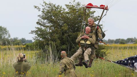 Rice was a 22-year-old member of the US Army's 101st Airborne when he jumped in 1944.