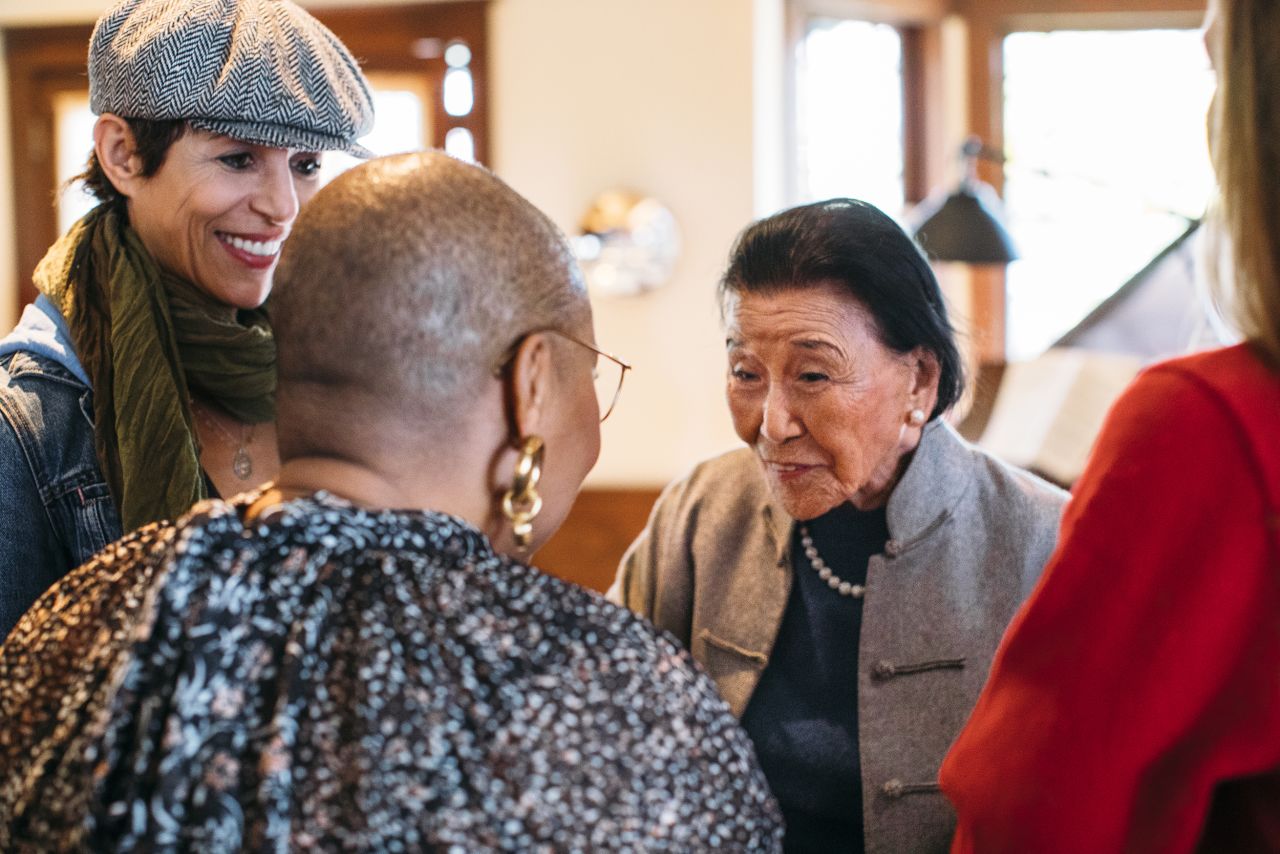 Cecilia Chiang enjoyed dining out and talking about food with other culinary stars.