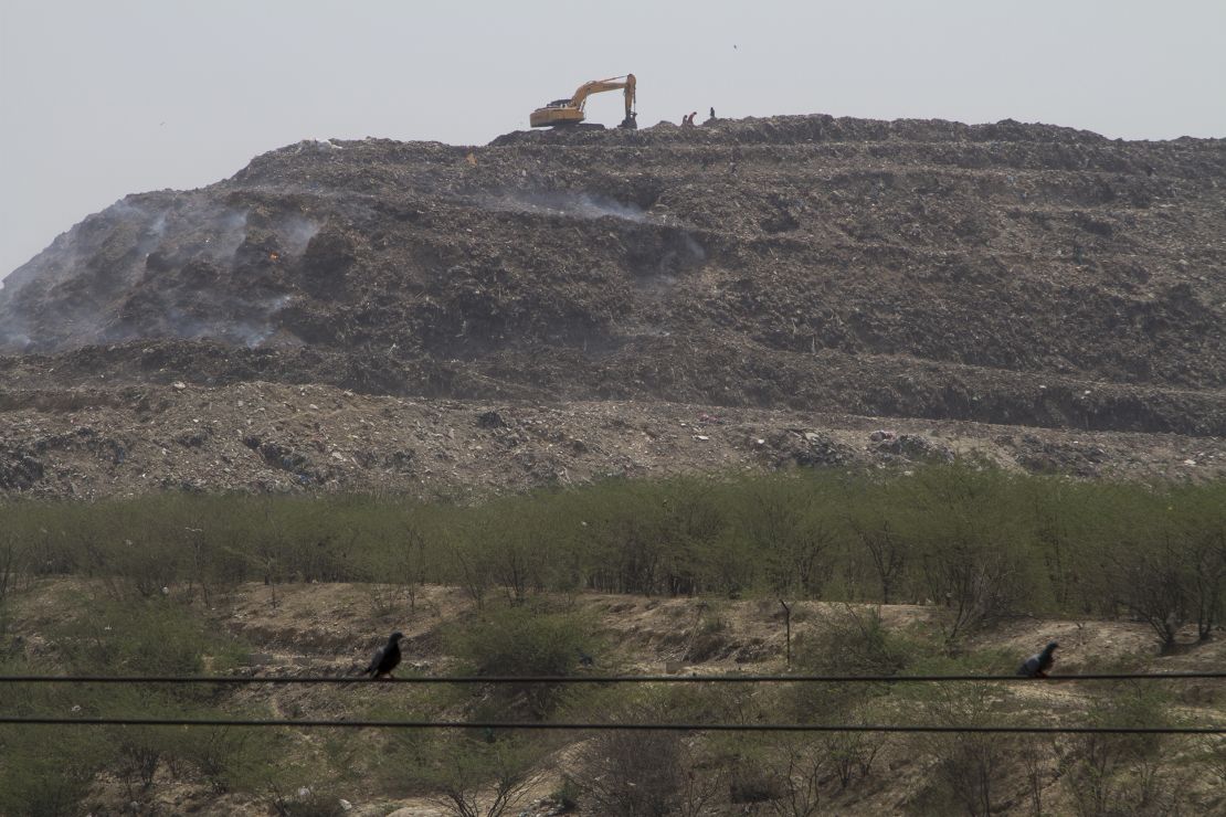 About 70% of India's plastic consumption is ends up as waste, much of it piling up on landfills like Bhalswa.