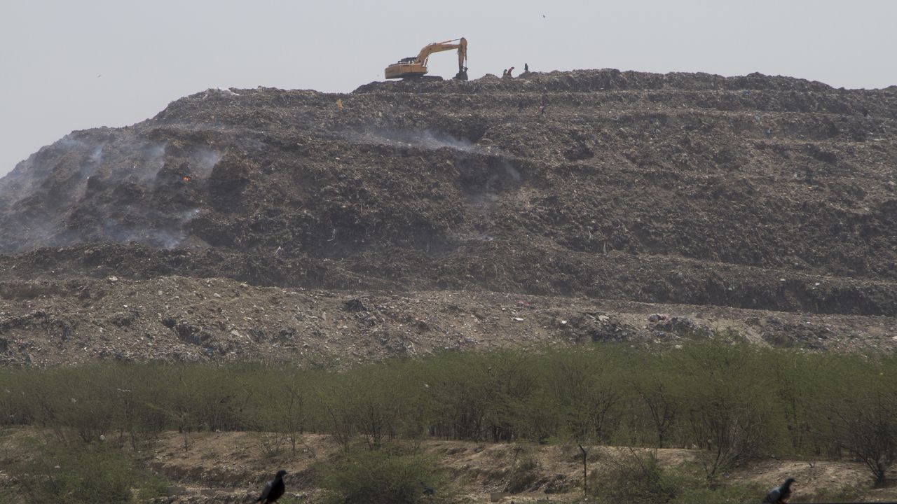 About 70% of India's plastic consumption is ends up as waste, much of it piling up on landfills like Bhalswa.