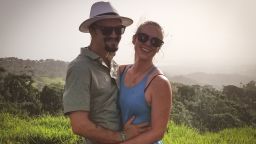 Kaylynn Knull and Tom Schwander before they were sickened by what they believe was a chemical in their room at a hotel in the Dominican Republic.