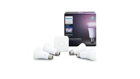 A <a href="https://amzn.to/2XxfAG2" target="_blank" target="_blank">Philips Hue smart light starter kit </a>is a great gift, and scoring the premium model at a discount is even better. This kit includes four bulbs and the hub, but since these are color bulbs you can pick from more than 16 million colors. ($149, originally $199.99; <a href="https://amzn.to/2XxfAG2" target="_blank" target="_blank">amazon.com</a>)