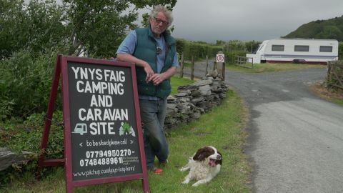 Stuart Eves, a resident of Fairbourne since 1976, runs a camp site in the coastal village.