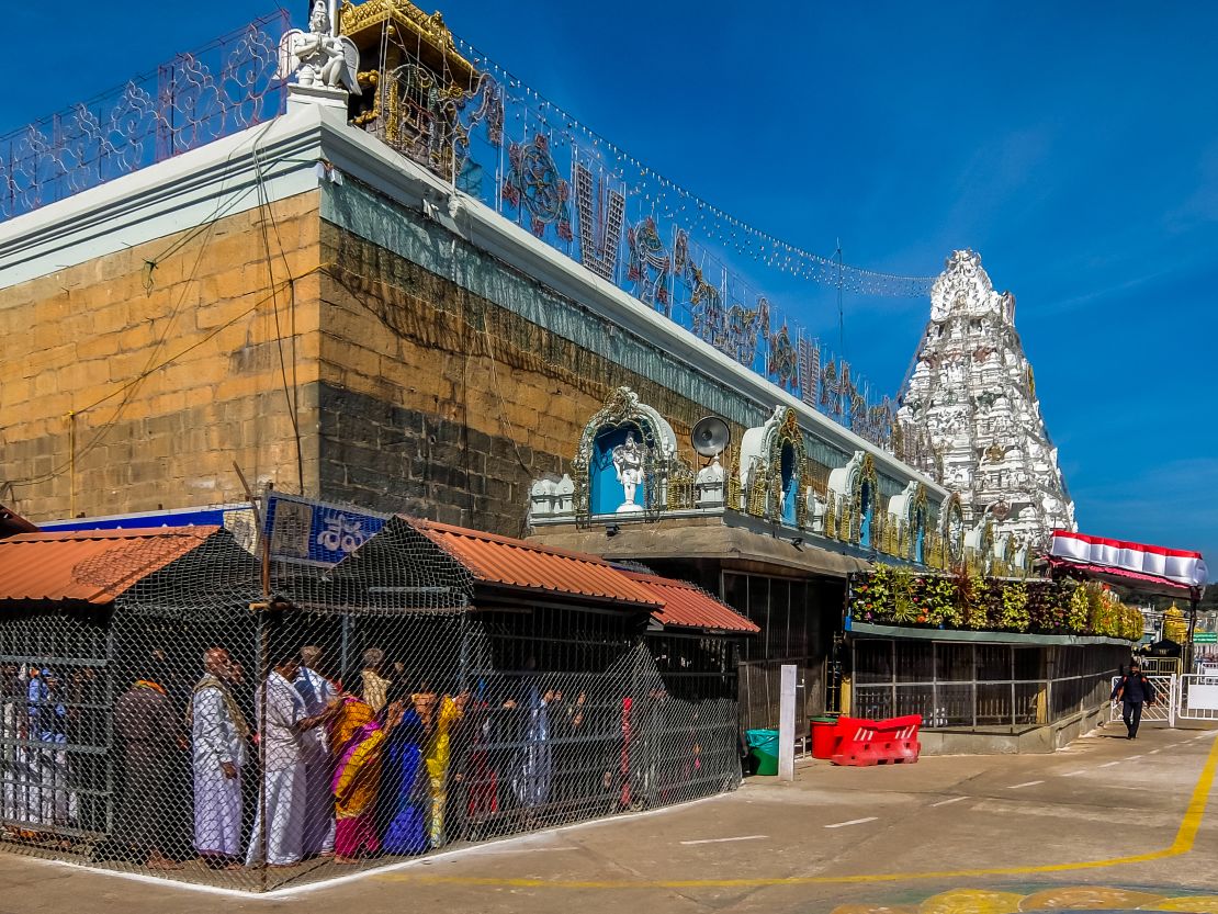Andhra Pradesh's busy Tirumala Tirupati Balaji Temple welcomes more than 40 million visitors per year. 