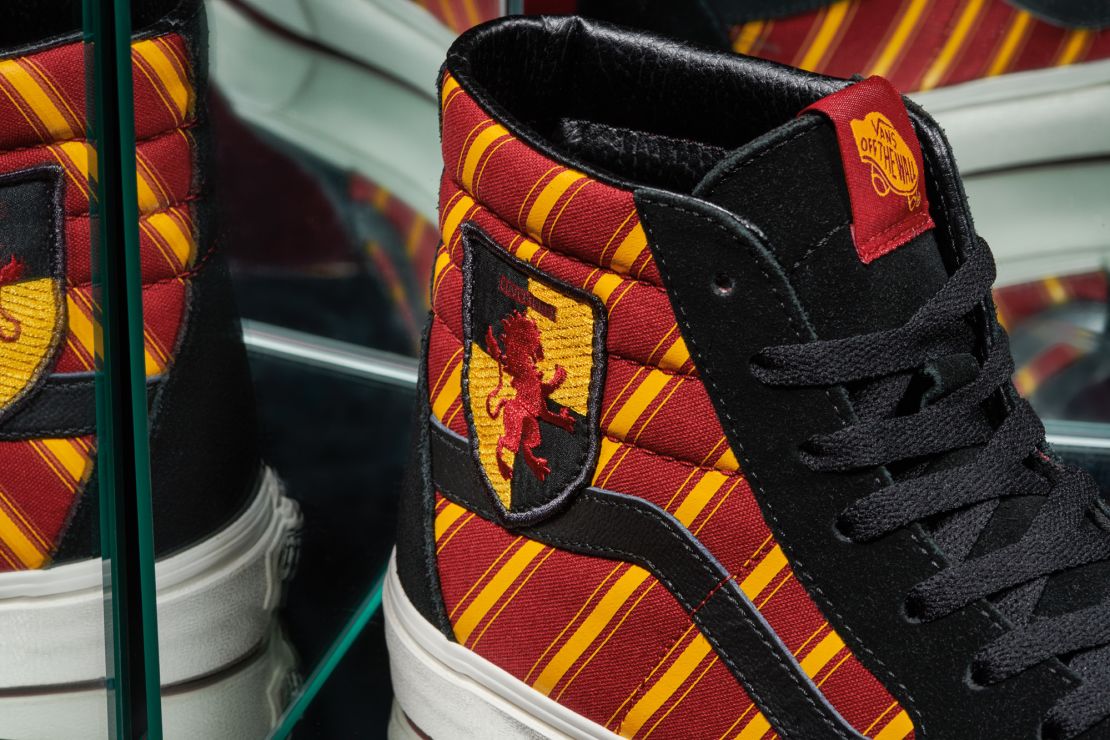 The skateboarding brand has released footwear inspired by the houses of Hogwarts, including Gryffindor-themed shoes.