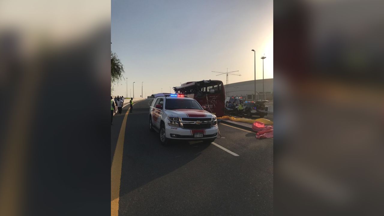 The crash took place on Dubai's Sheikh Mohammed bin Zayed Road.