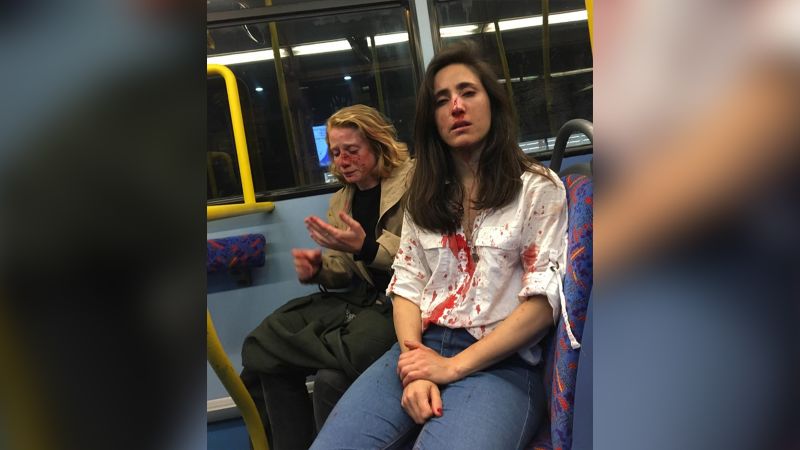 London bus attack Lesbian couple viciously beaten in homophobic incident image