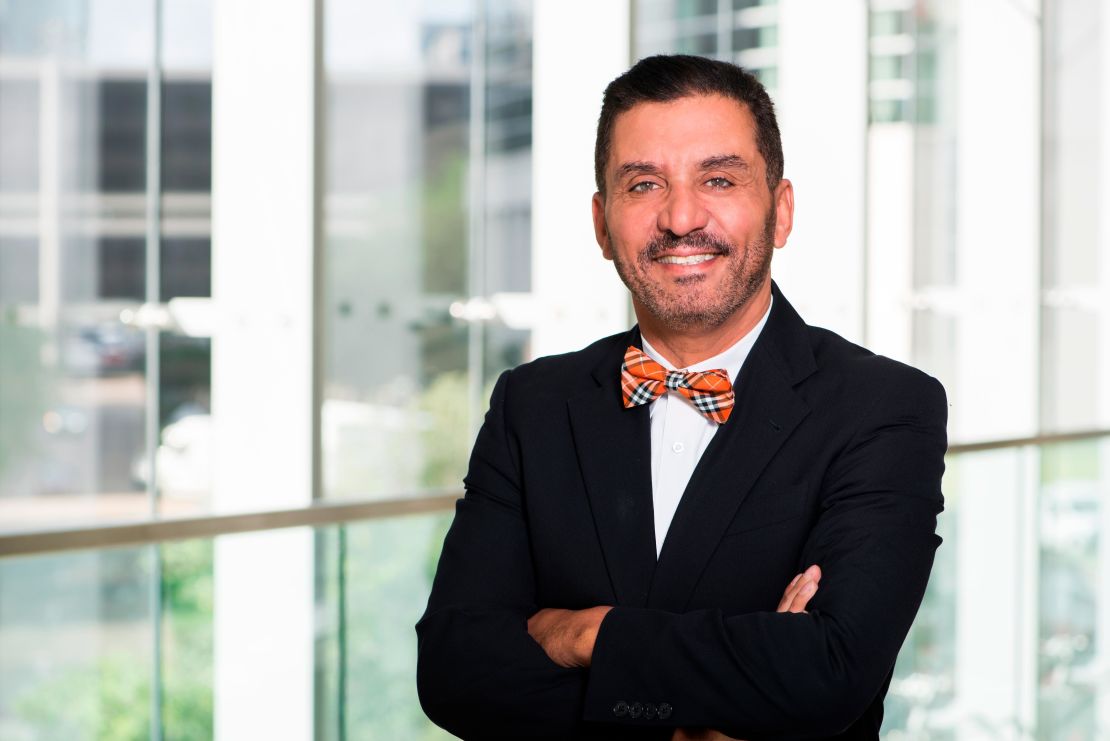Dr. Hassan Ibrahim evaluated Dewhurst before the operation at Houston Methodist.