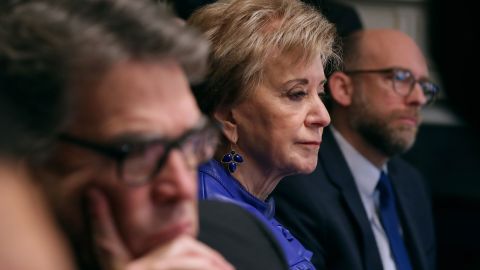 In April Linda McMahon took over as chair of America First 