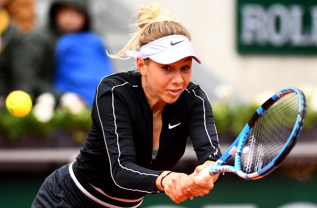 Amanda Anisimova was has only participated in four grand slams as part of the main draw. 