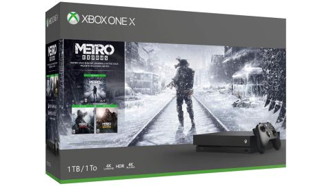 If you're a fan of the Metro Saga, this bundle will satisfy your appetite with three games included. <br /><strong>Metro Saga Xbox One X 1TB Bundle ($399, originally $499; </strong><a href="https://click.linksynergy.com/deeplink?id=Fr/49/7rhGg&mid=24542&u1=0607xboxe32019&murl=https%3A%2F%2Fwww.microsoft.com%2Fen-us%2Fp%2Fxbox-one-x-1tb-console-metro-saga-bundle%2F917tc544dwr3%3Fcid%3Dmsft_web_collection%26activetab%3Dpivot%253aoverviewtab" target="_blank" target="_blank"><strong>microsoft.com</strong></a><strong>)</strong><br />