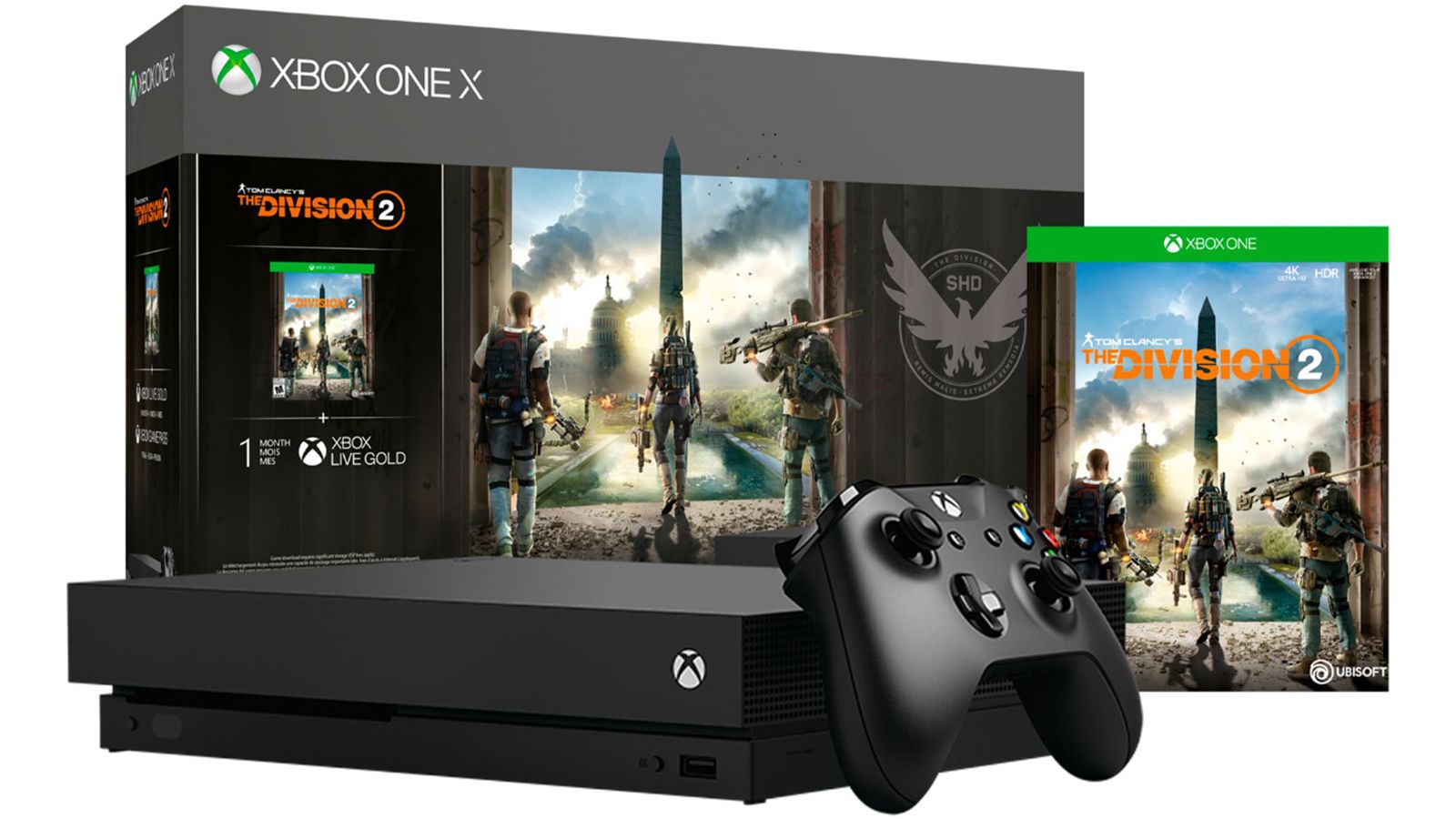 This bundle includes a download code for The Division 2, and thanks to 1TB of storage in the One X, you'll be able to grow your game library.<br /><strong>Tom Clancy's The Divison 2 Xbox One X 1TB Bundle ($399, originally $499; </strong><a href="https://click.linksynergy.com/deeplink?id=Fr/49/7rhGg&mid=24542&u1=0607xboxe32019&murl=https%3A%2F%2Fwww.microsoft.com%2Fen-us%2Fp%2Fxbox-one-x-1tb-console-tom-clancys-the-division-2-bundle%2F8r9hkbr2240c%3Fcid%3Dmsft_web_collection%26activetab%3Dpivot%253aoverviewtab" target="_blank" target="_blank"><strong>microsoft.com</strong></a><strong>)</strong>