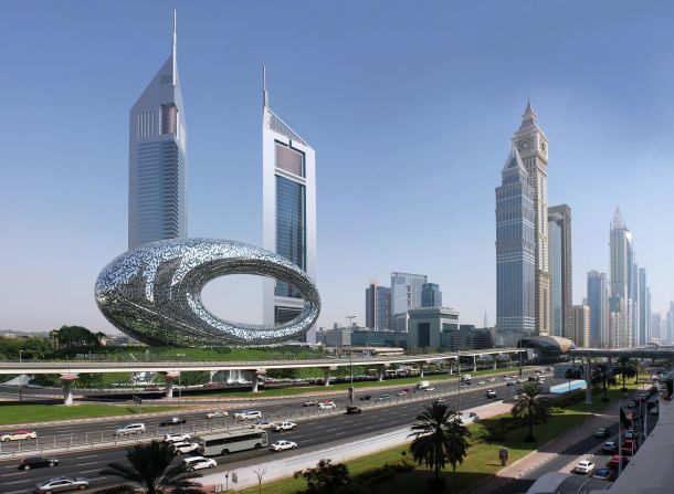 One Za'abeel will add to the growing list of distinctive designs shaping the Dubai skyline, such as the hollow oval of the Museum of the Future. 