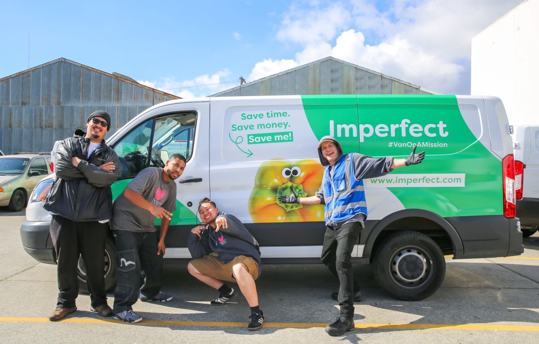 Imperfect Produce opreates a fleet of 400 delivery vans to transport its produce and groceries.