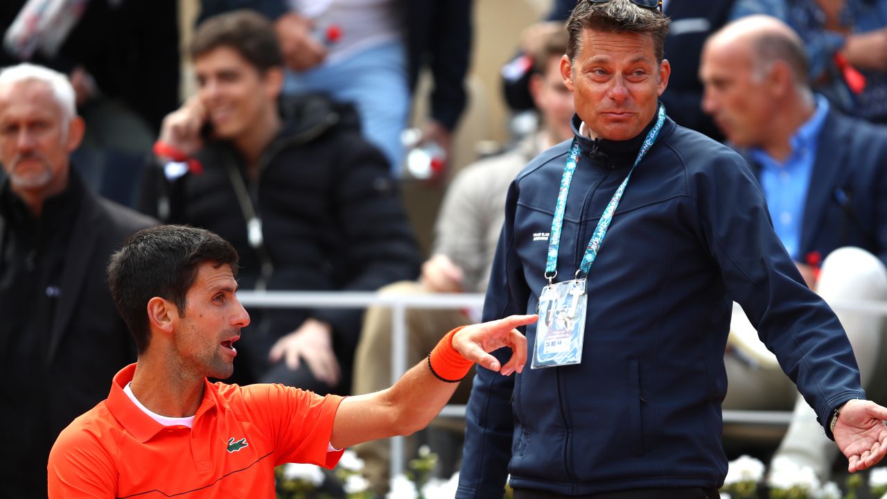 Novak Djokovic wanted play halted in the first set of his semifinal against Dominic Thiem due to the playing conditions but his request was denied.