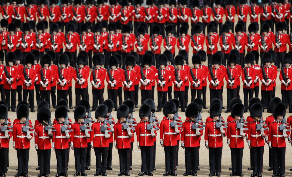 More than 200 horses, 400 musicians and 1,400 officers take part in the parade.