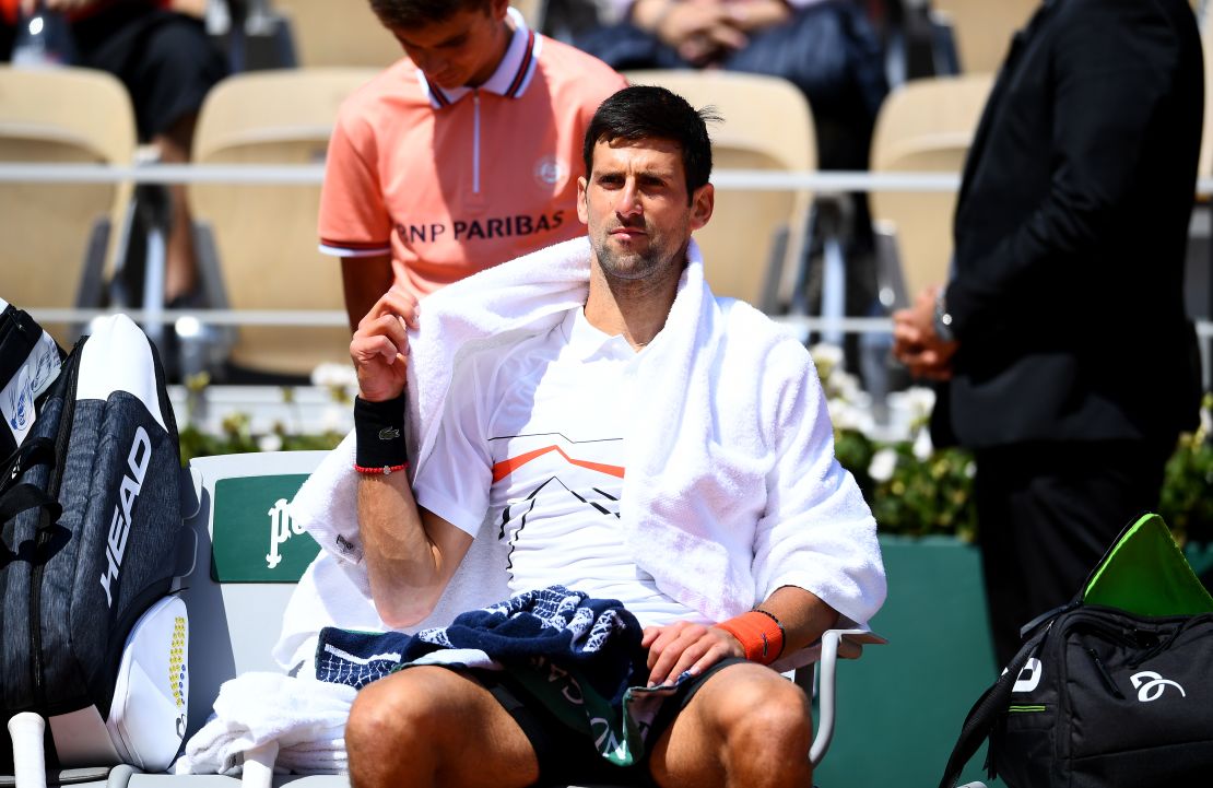 Novak Djokovic clashed with chair umpire Jaume Campistol.