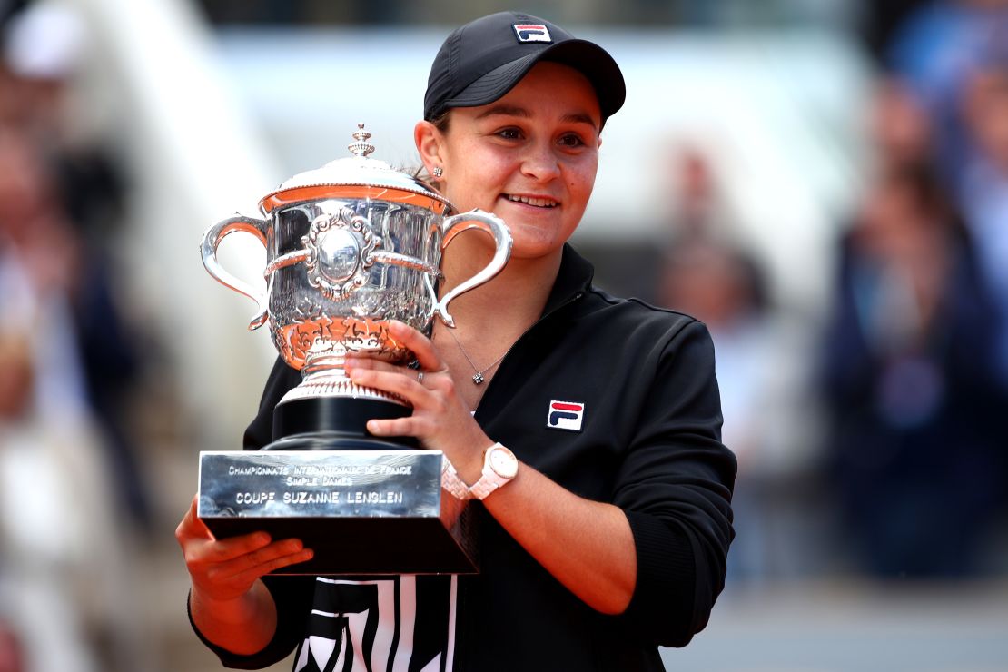 Ashleigh Barty clinched the French Open title in Paris in June 2019. 