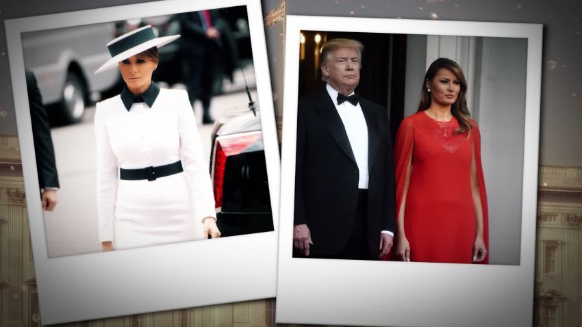 melania trump uk visit fashion 1