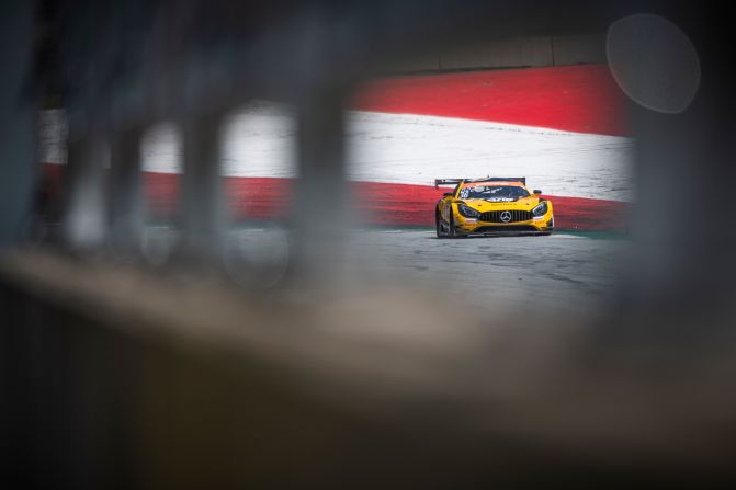Participant race during the ADAC GT-Masters in Spielberg, Austria on June 9, 2019.