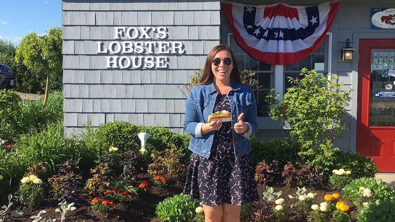 Jessop took a photo with her second lobster roll to prove she did eventually get to eat one.
