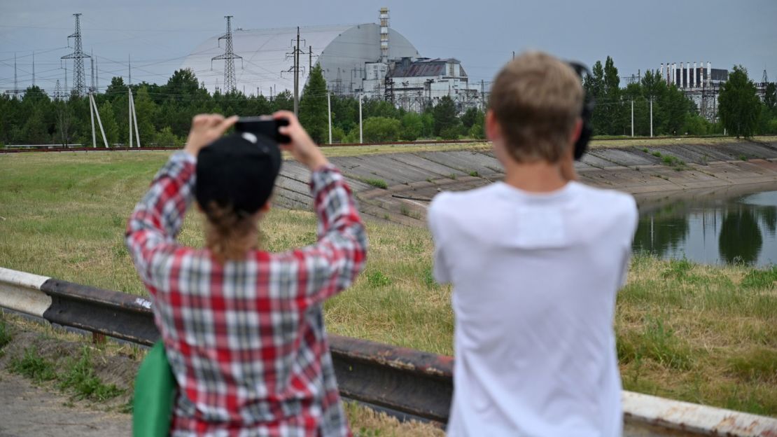 Travelers can visit an observation point around 300 meters away from the New Safe Confinement.