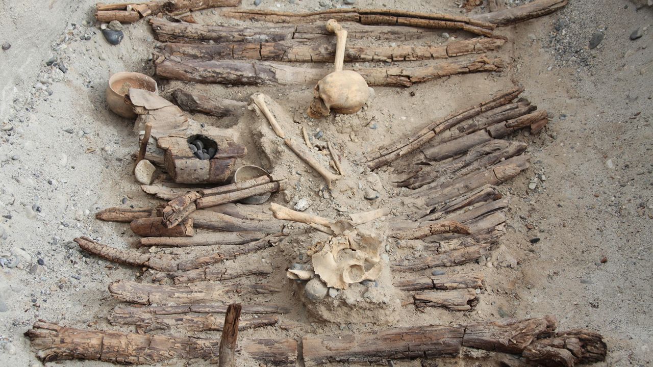 The tomb in western China.