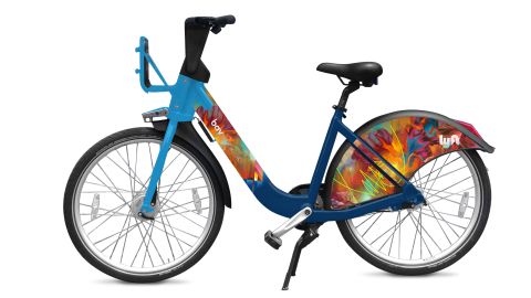 Lyft is redocorating bikes in San Francisco that used to carry the Ford GoBike name as the system is being renamed Bay Wheels.