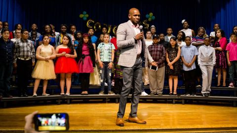 Michael Atkins was recently appointed principal of Stedman Elementary School in Denver, Colorado, in a school district where he previously served as a custodian. 