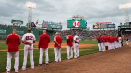 The Boston Red Sox held a moment of reflection for former player David Ortiz.