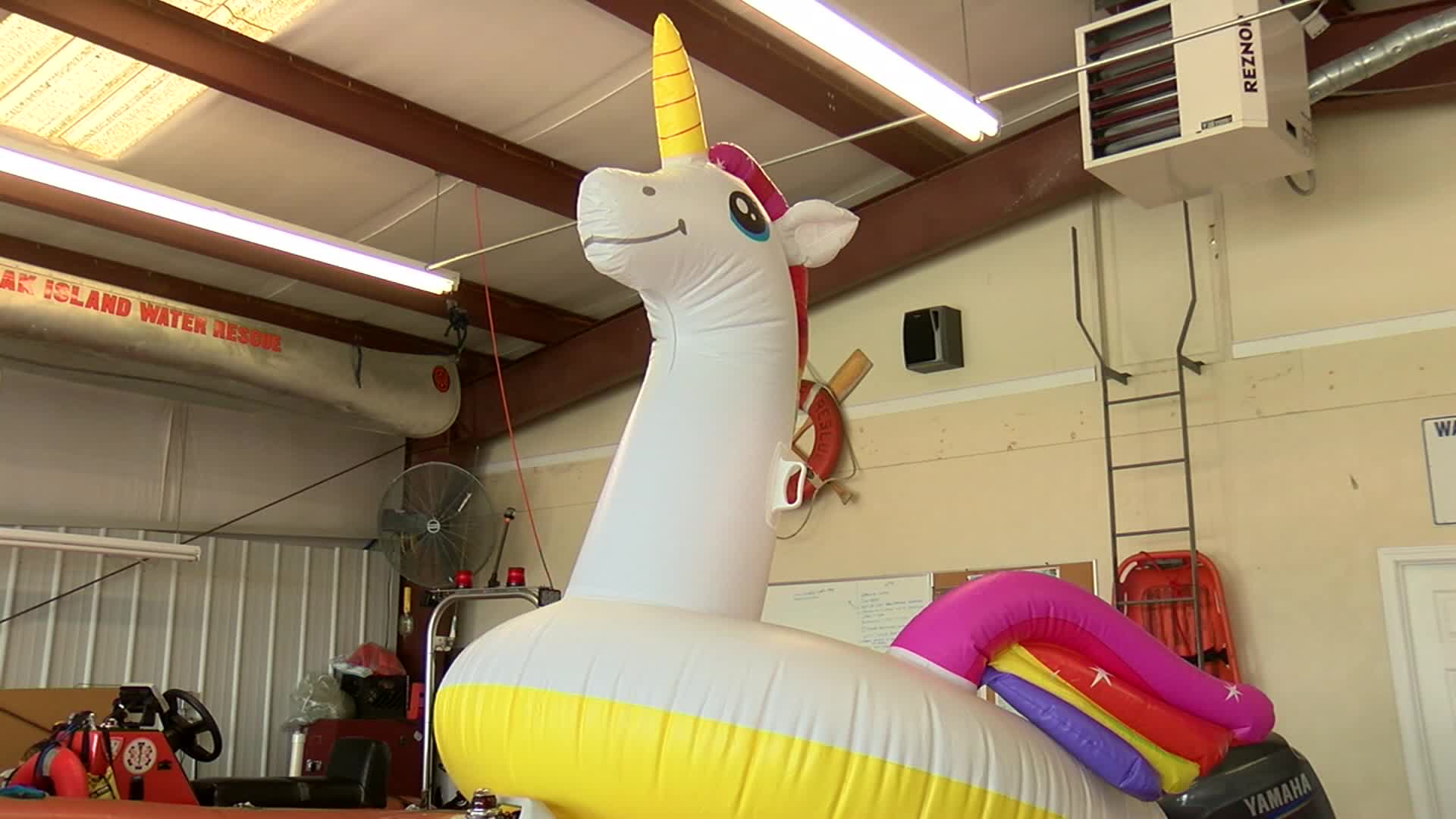 Little Girl Lost at Sea Found Floating on a Unicorn