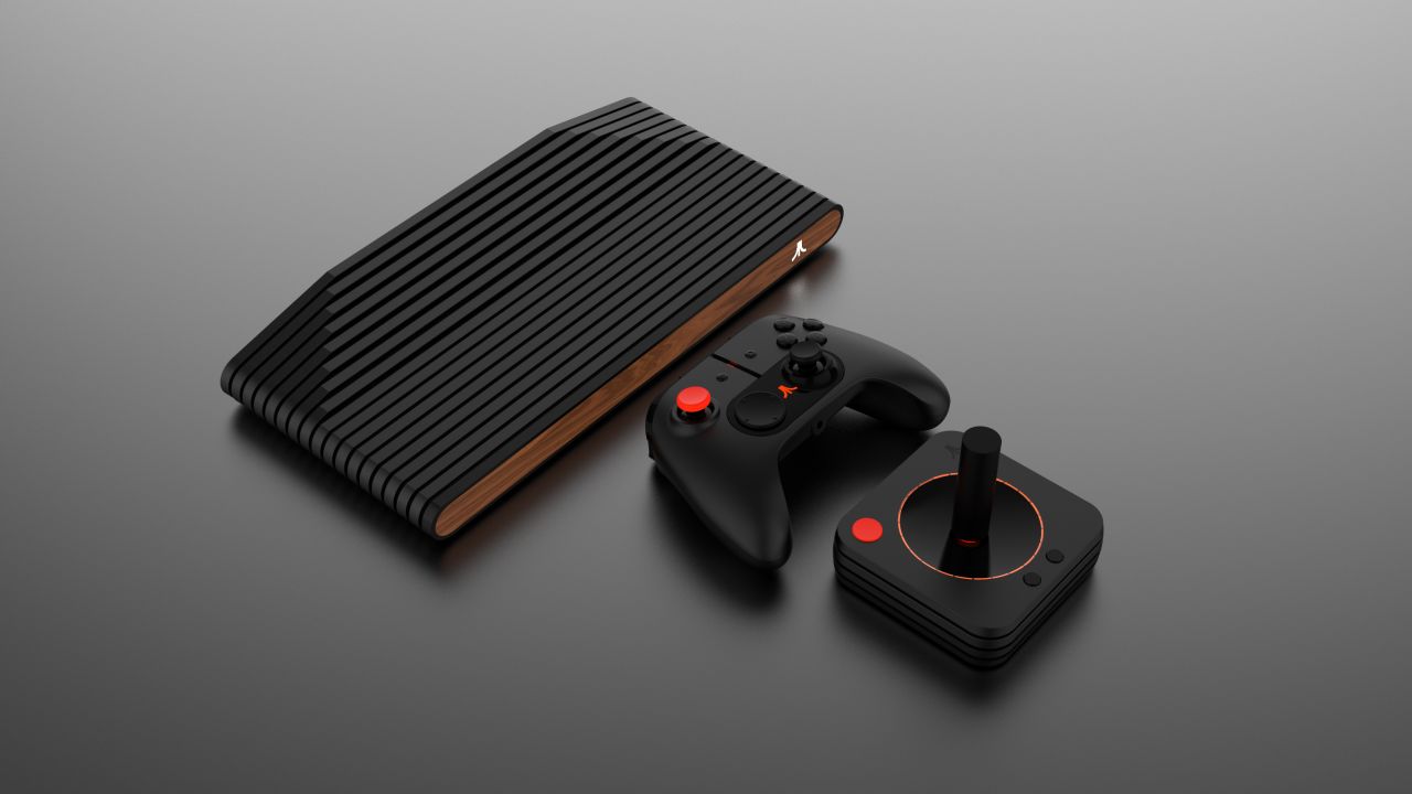 The Atari VCS with joystick and controller. 