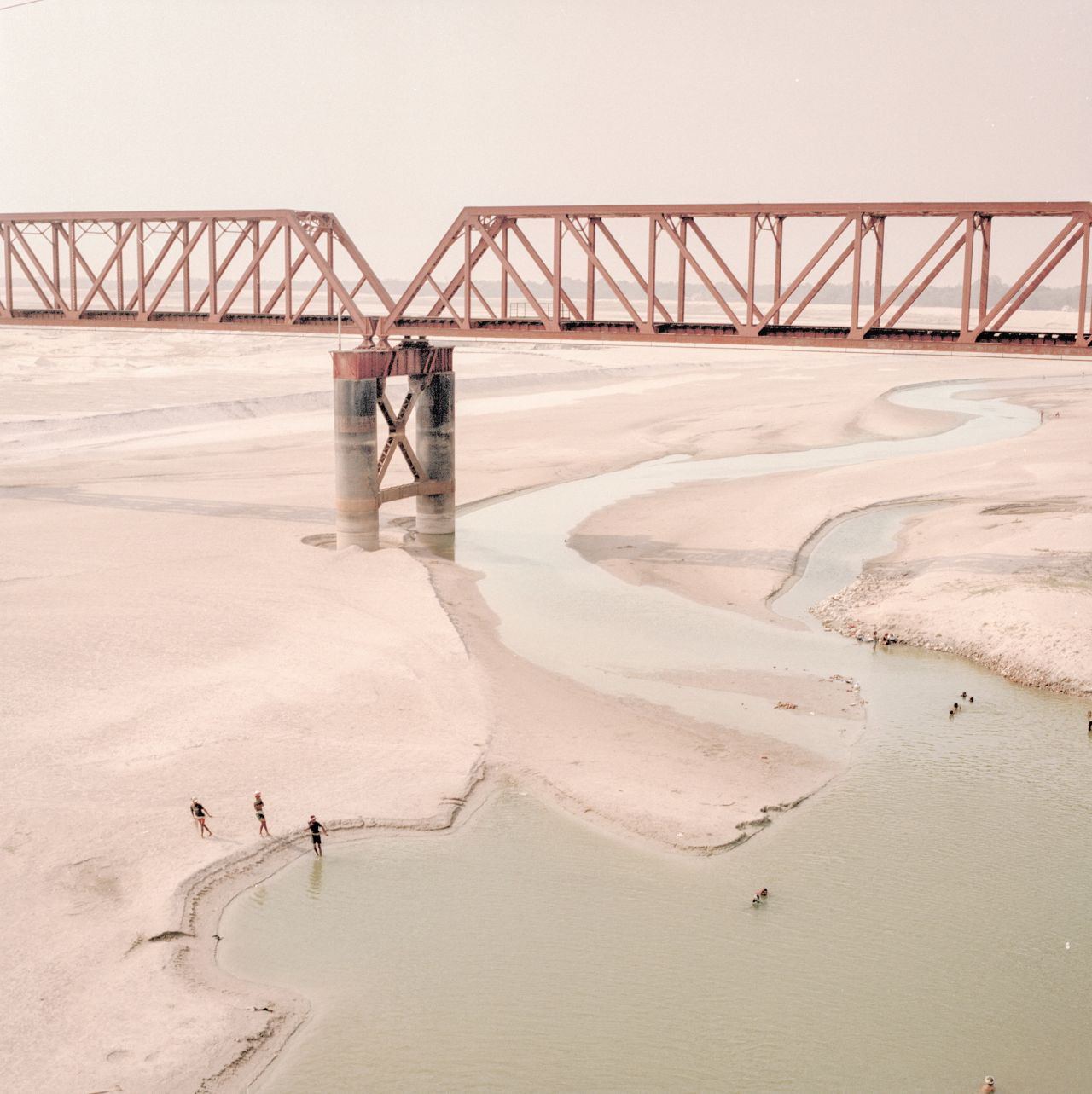 Although Di Sturco's photos features people living along the river, they are rarely the focus of the images.