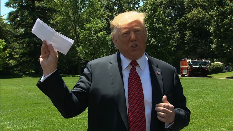 Trump Waves Paper At Press, Says It's Deal With Mexico | CNN Politics