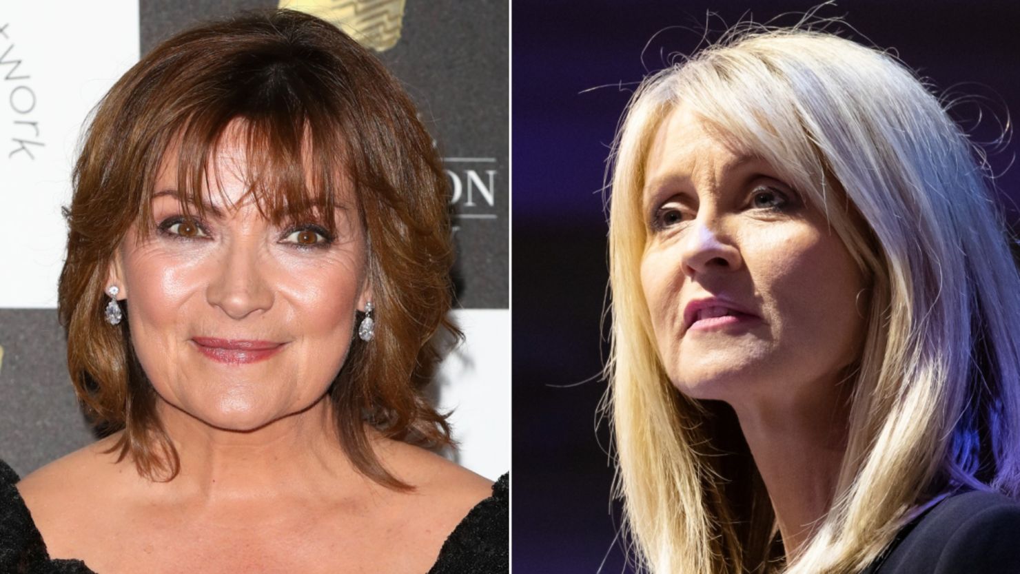 File photographs of Lorraine Kelly (left), Esther McVey (right). 