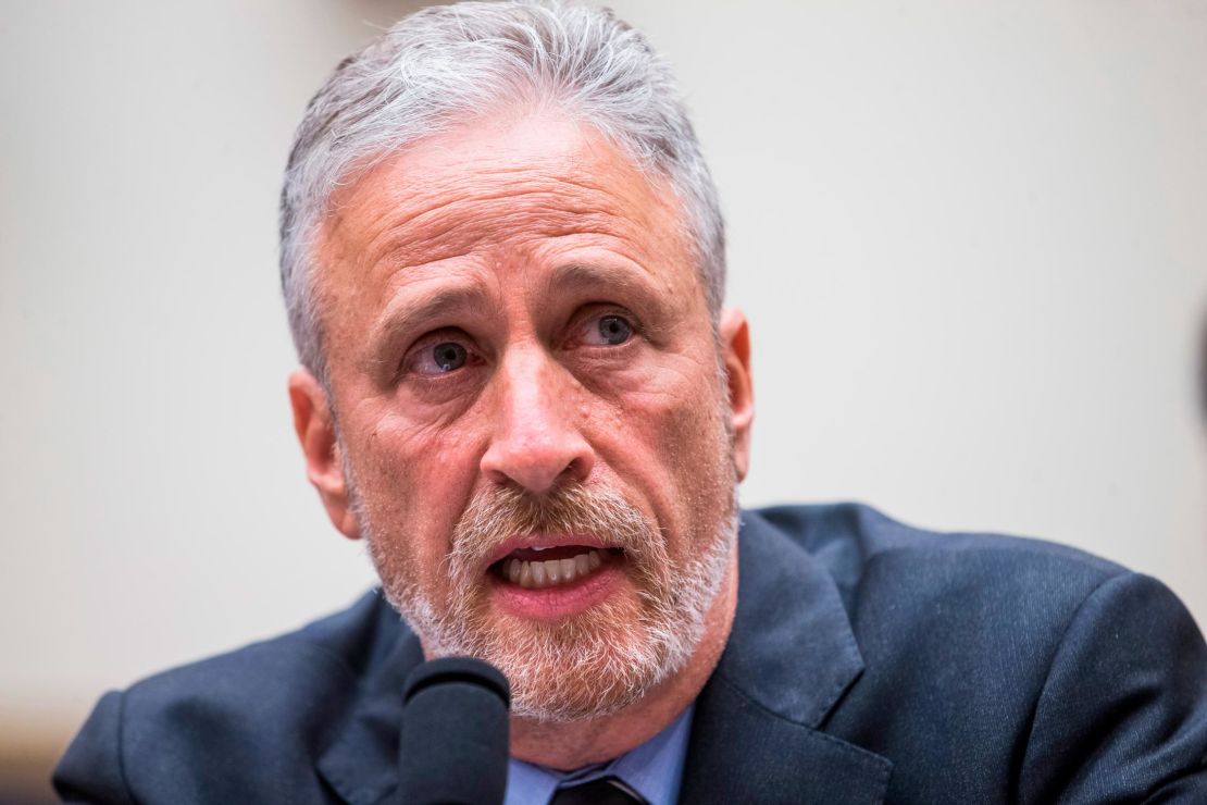 Jon Stewart testifies during a House Judiciary Committee hearing on reauthorization of the September 11th Victim Compensation Fund