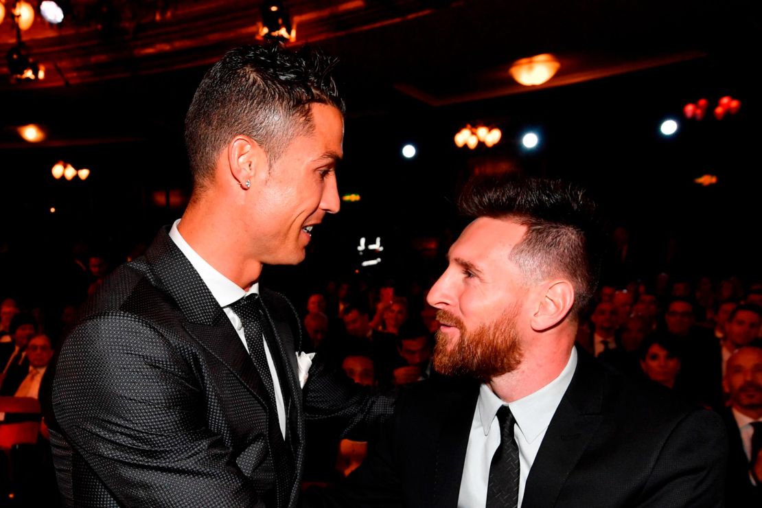 Lionel Messi (right) just edged out Cristiano Ronaldo (left) as Forbes' highest earning athlete in sport. 
