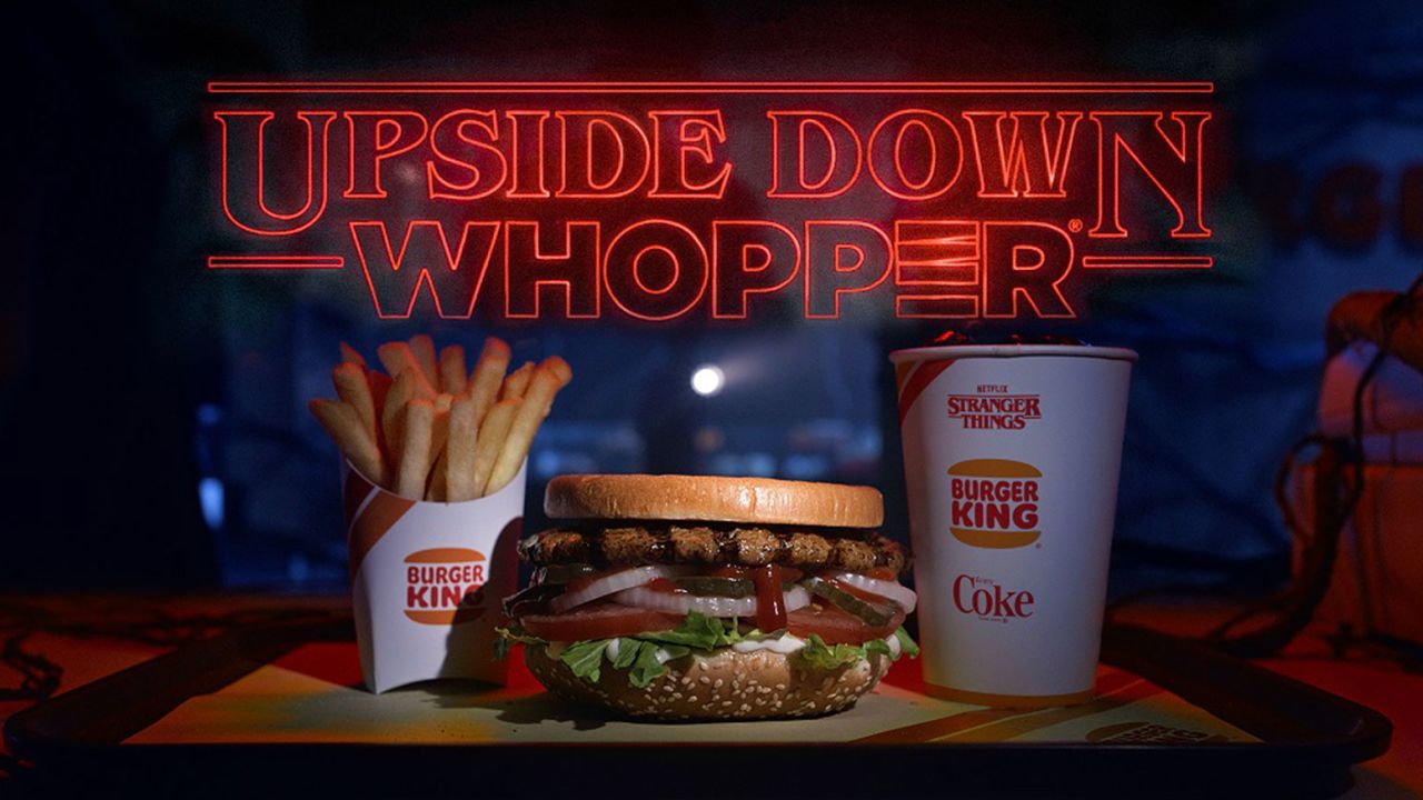 The Upside Down Whopper meal from Burger King.