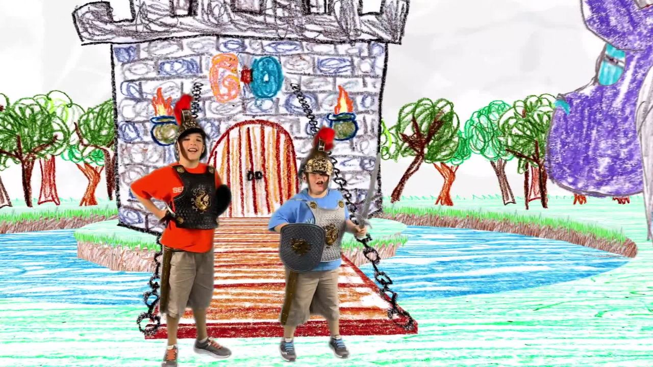 "Rooey," left, and "Bean Boy" appear in a scene from their web series, "Go Go Brothers."