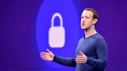Facebook CEO Mark Zuckerberg speaks during the annual F8 summit at the San Jose McEnery Convention Center in San Jose, California on May 1, 2018. - Facebook chief Mark Zuckerberg announced the world's largest social network will soon include a new dating feature -- while vowing to make privacy protection its top priority in the wake of the Cambridge Analytica scandal. (Photo by JOSH EDELSON / AFP)        (Photo credit should read JOSH EDELSON/AFP/Getty Images)