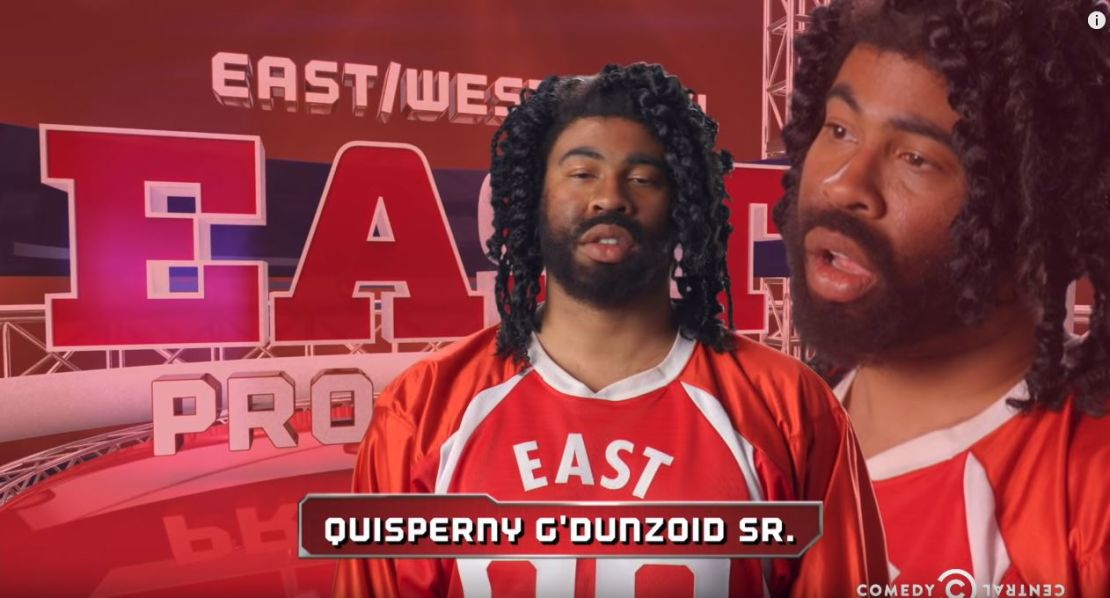 Comic duo Key & Peele lampooned creative black names in their "East/West College Bowl" clips.