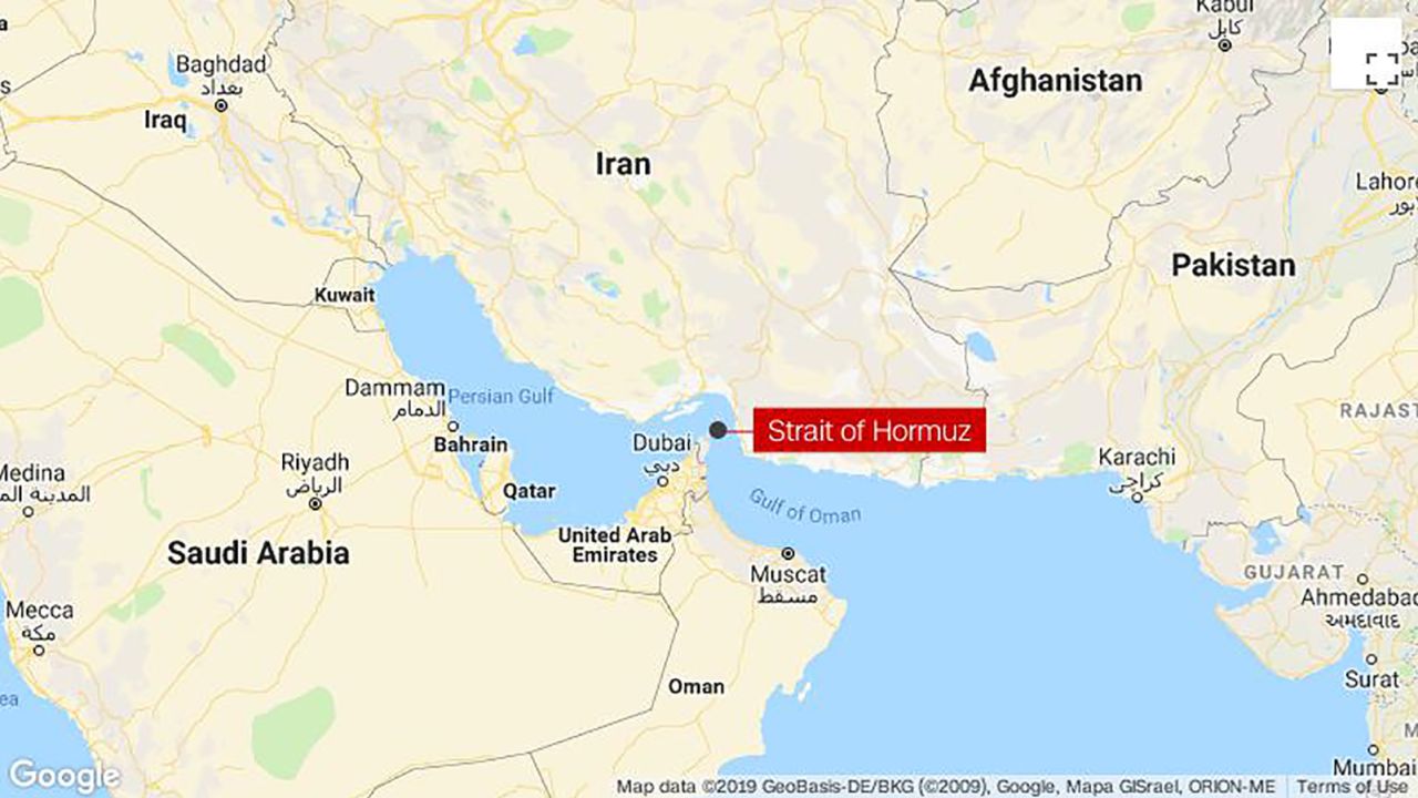 strait of hormuz map